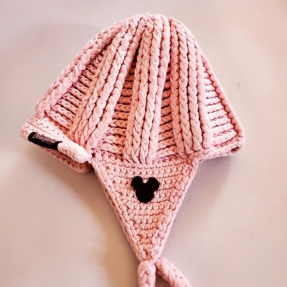 Disneyland Knitted Beanie Pink One Size